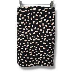 Philosophy women's black dotted straight pencil skirt - size 2